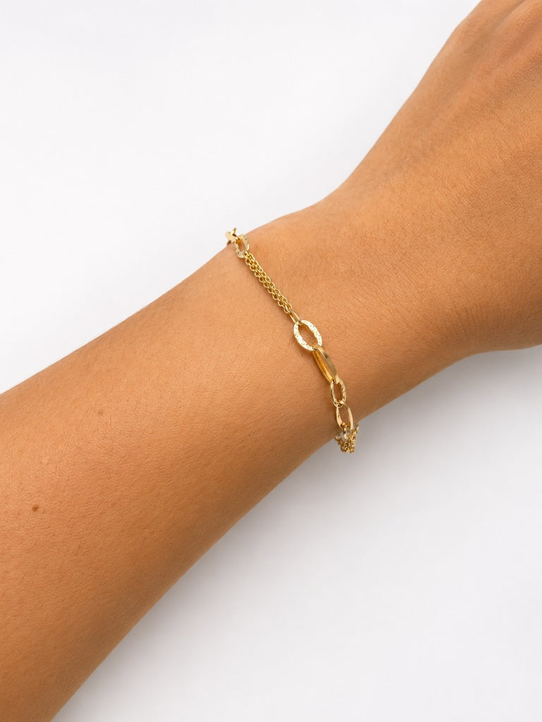 Pulsera pulsera con eslabones
