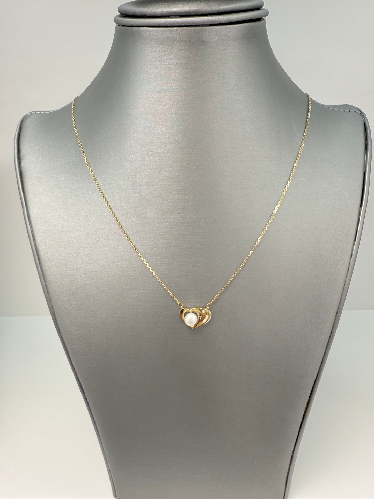 Cadena de corazón en oro de 10 kt !!