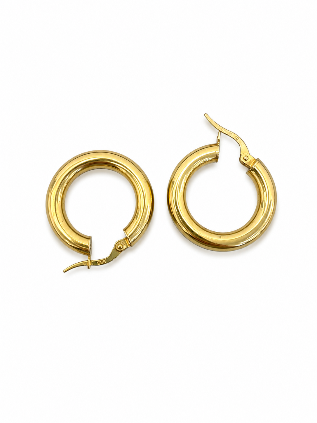 Argollas en 14 kt