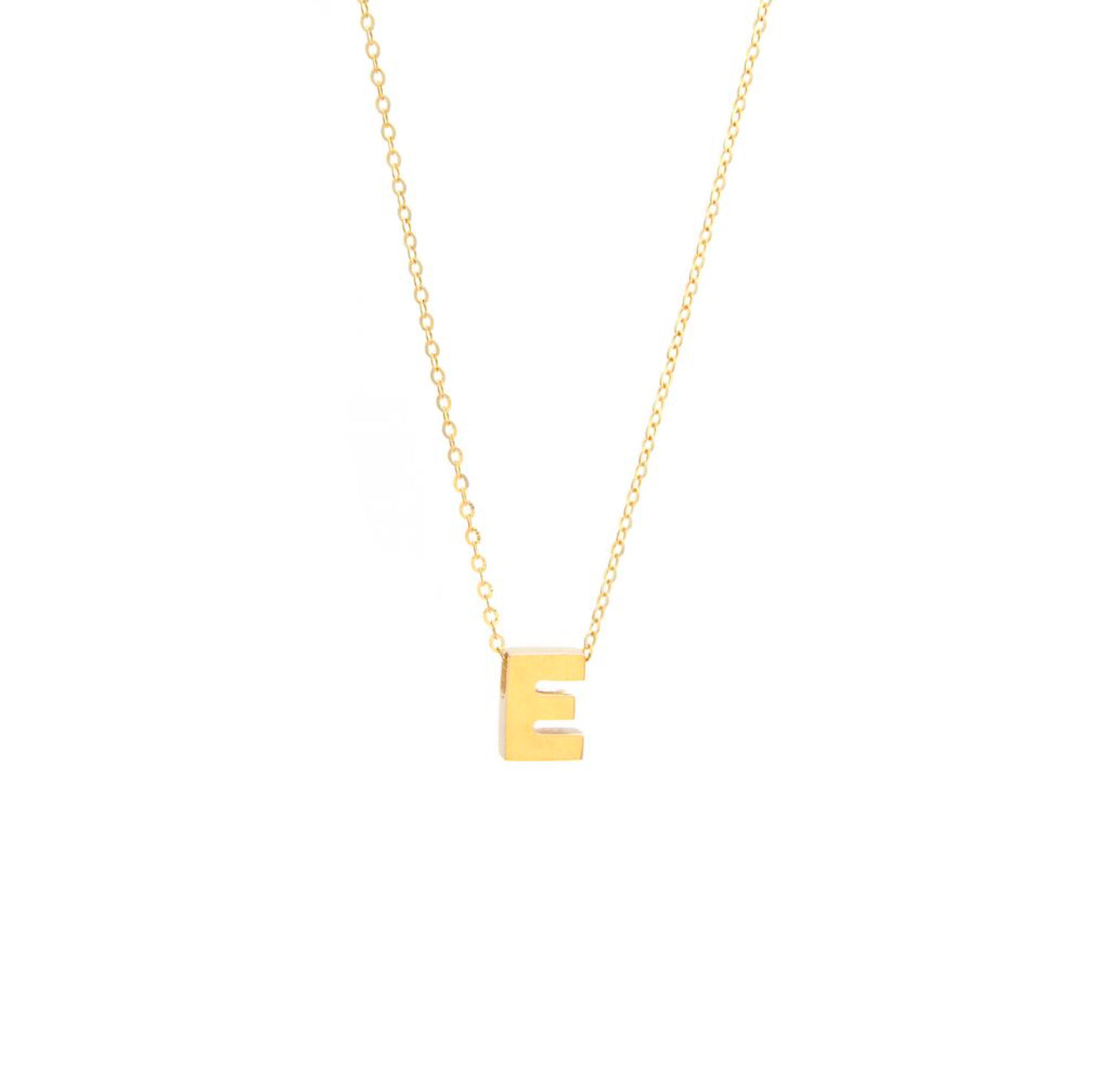 Cadena de inicial en oro amarillo de 14 kt!!
