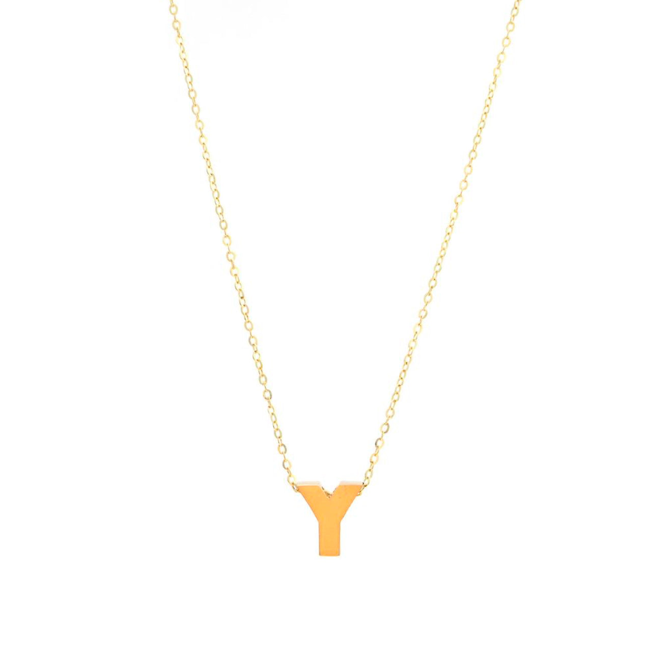 Cadena de inicial en oro amarillo de 14 kt!!