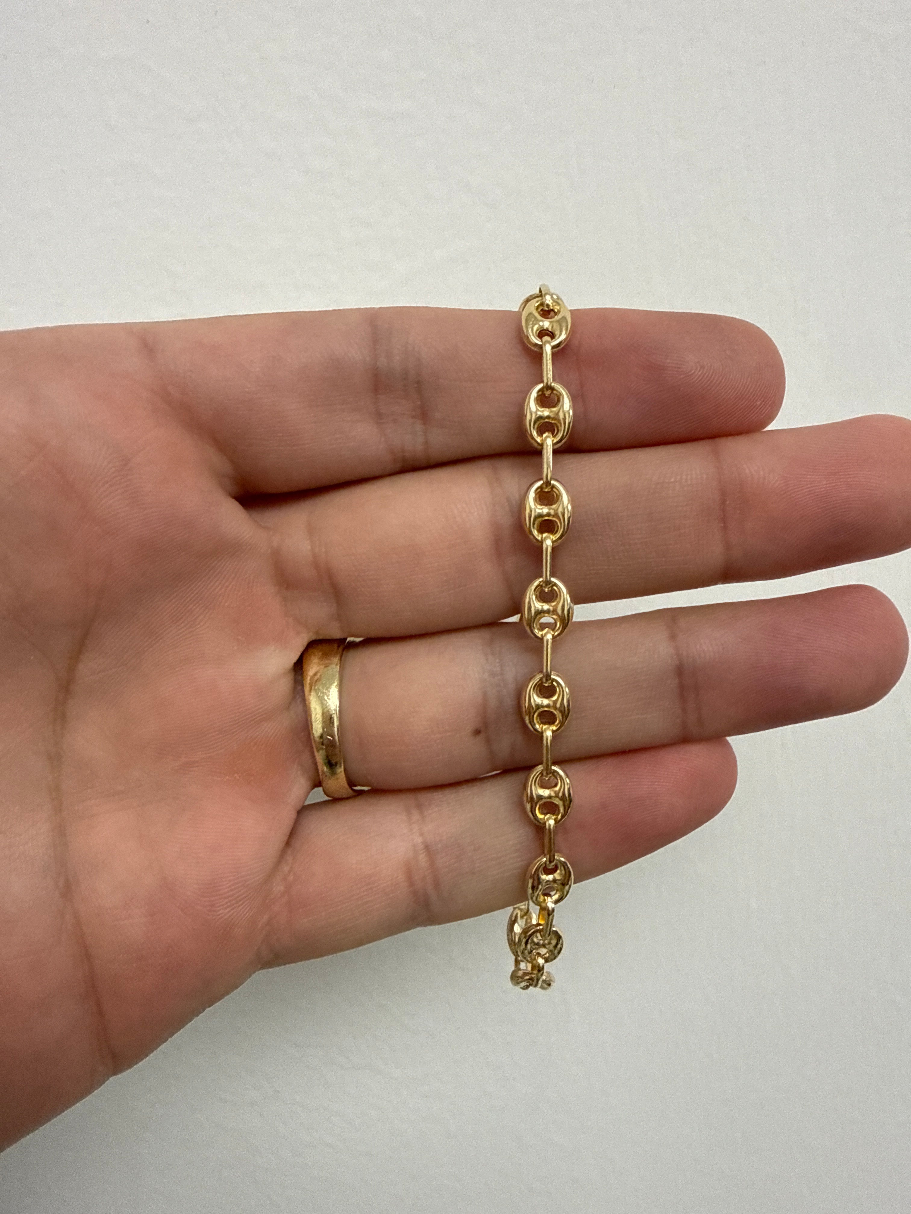 Pulsera gg en 14 kt