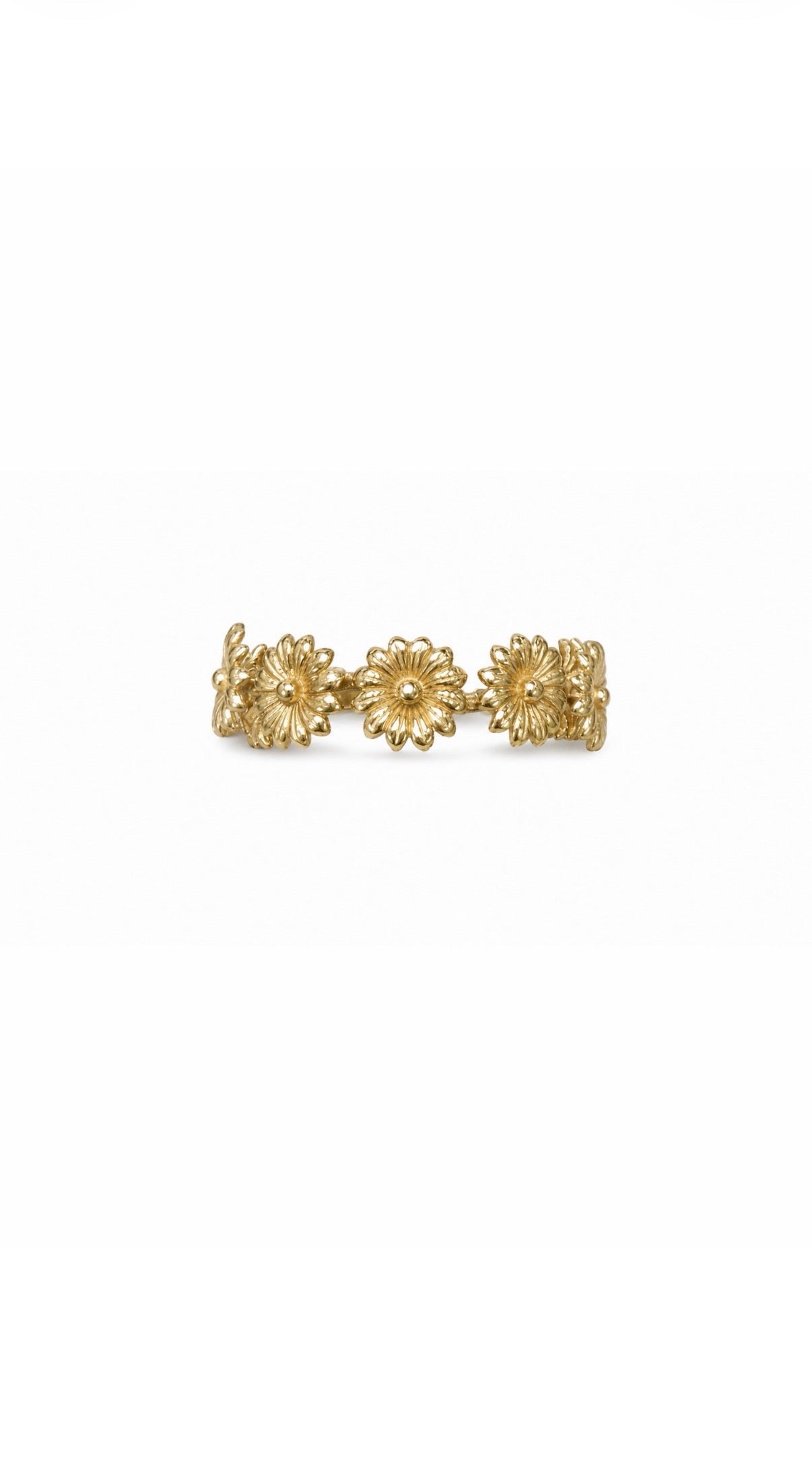 Anillo de flores 14k