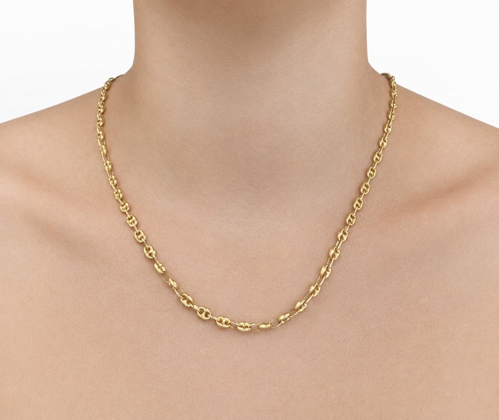 Cadena estilo GG 14k