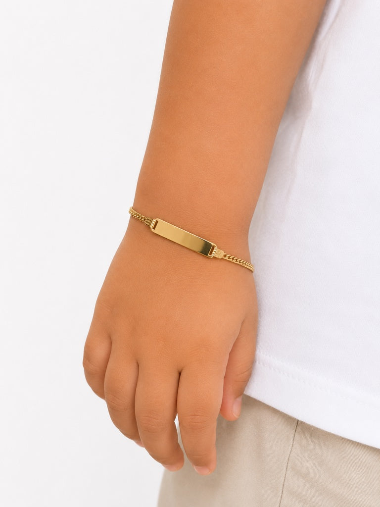pulsera de bebe cuban link 10k