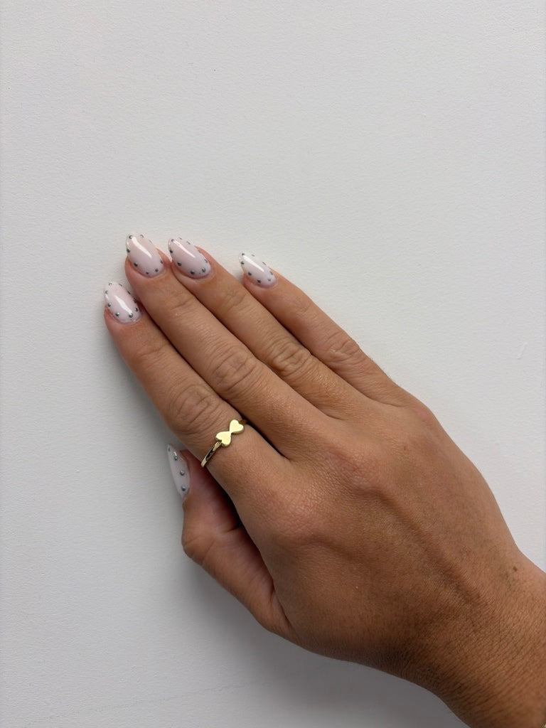 anillo de lazo 14k