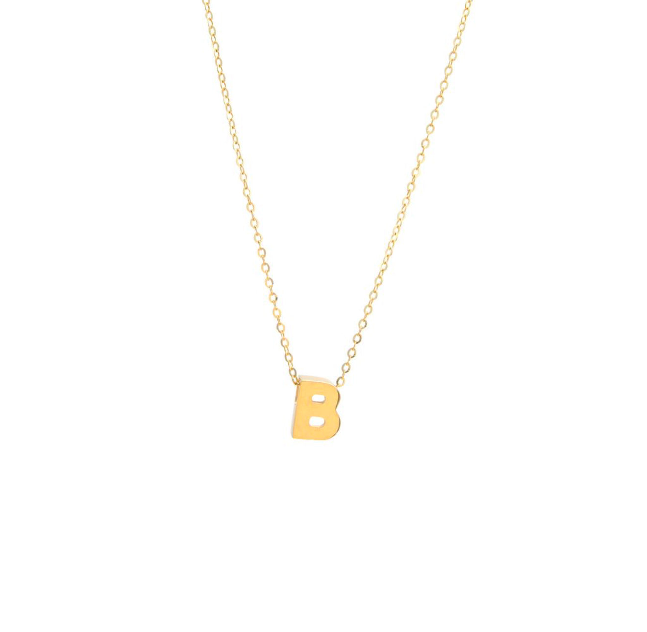 Cadena con letra de inicial en oro amarillo de 14 kt!!