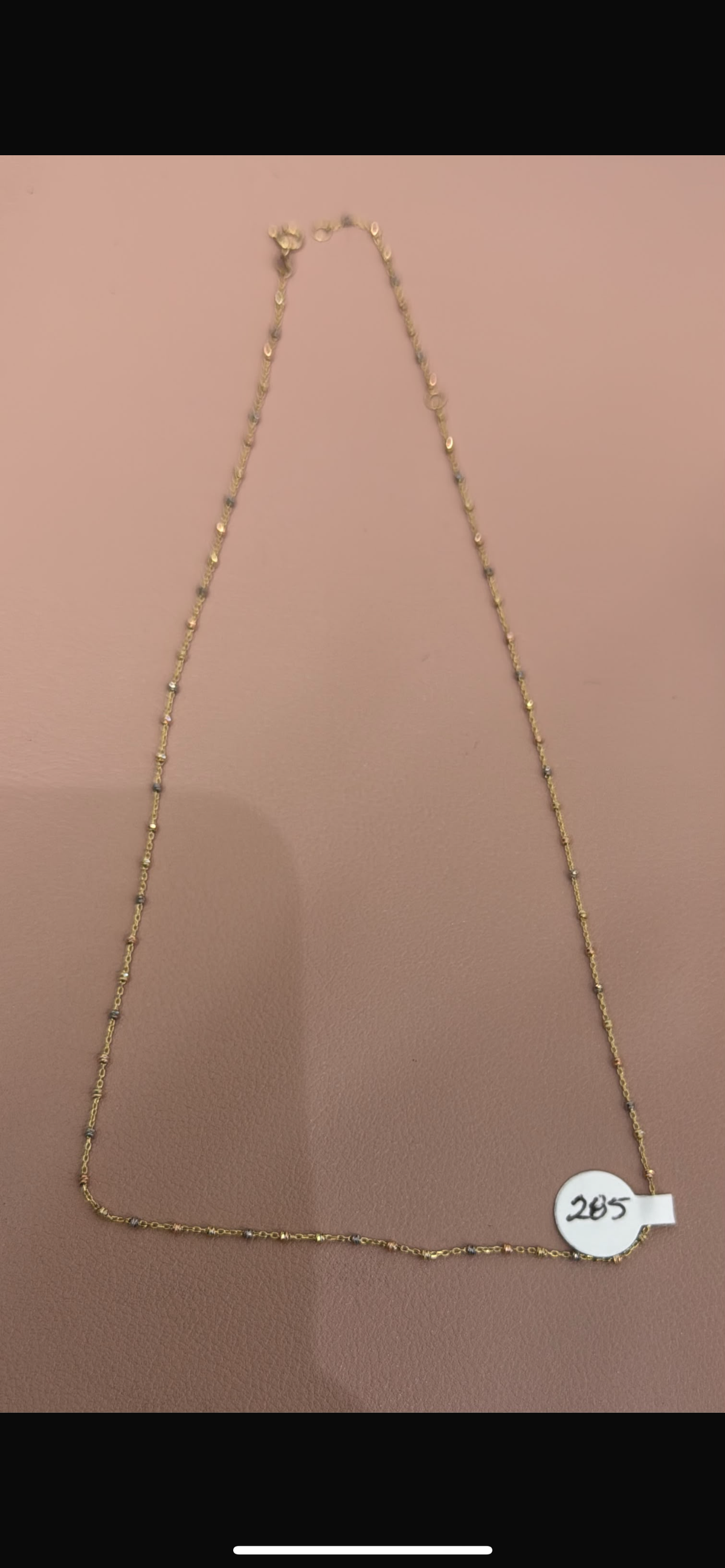 Cadena Balines 14k 18