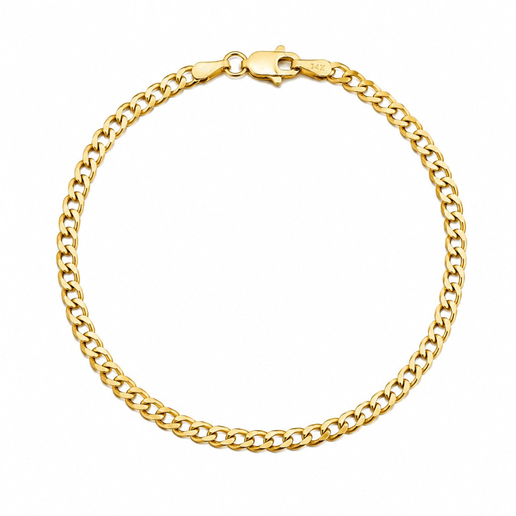 Pulsera pulsera corte brillo 14k