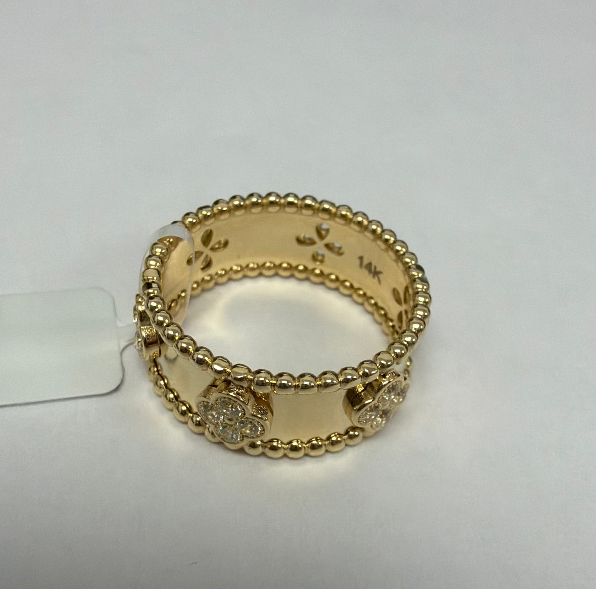 Anillo clover 14k