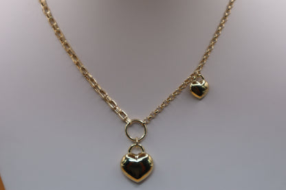 Gargantilla de corazón en oro 14 k !!