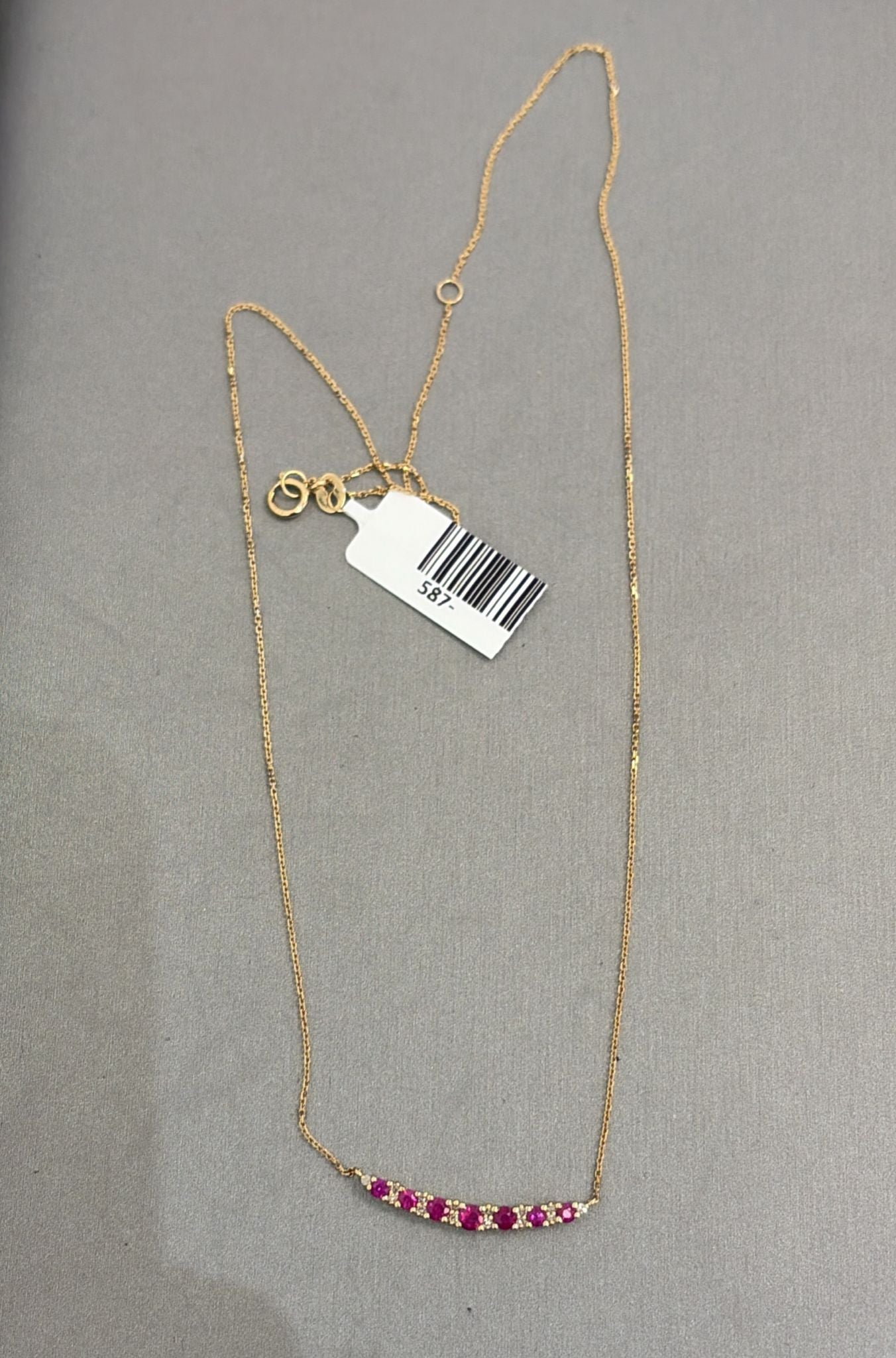 Cadena de diamantes 14k Rubi