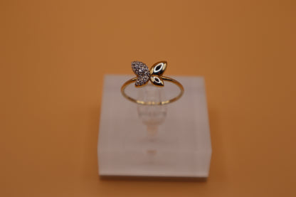 Anillo de mariposa en oro 14k!!