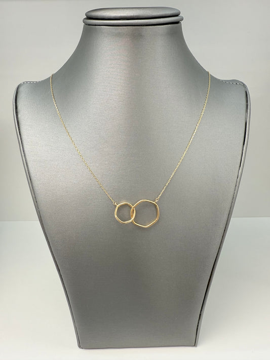 Cadena de dos aros en 14 kt !!