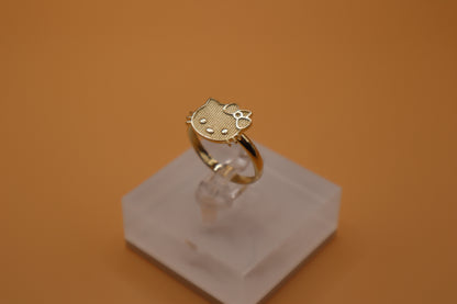 Anillo de gata en oro 14 k