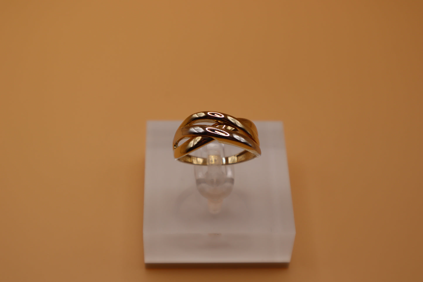 Anillo combinado con oro blanco