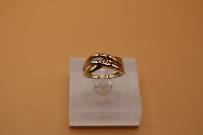 Anillo combinado con oro blanco