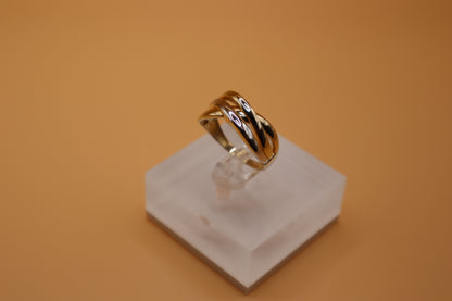 Anillo combinado con oro blanco