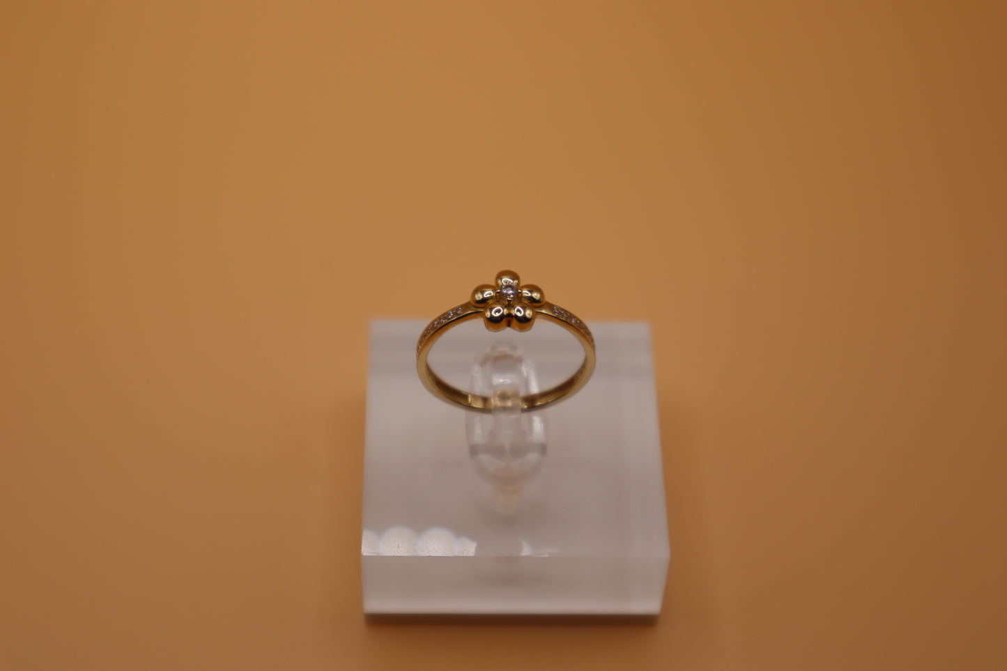 Anillo de flor 14k