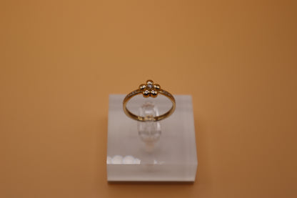 Anillo de flor 14k