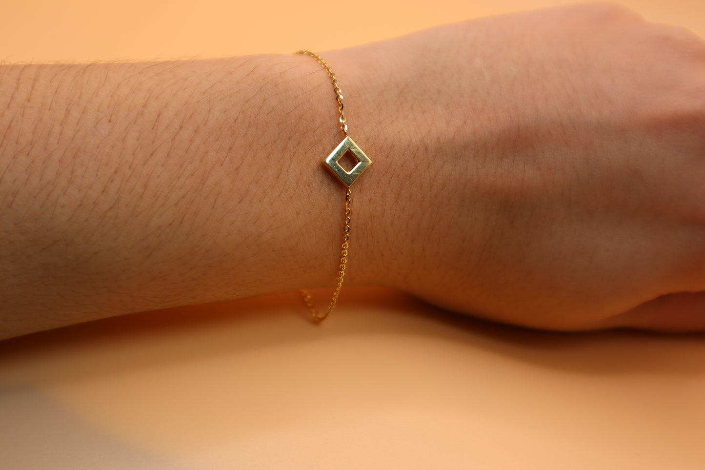 Pulsera de rombo 14k